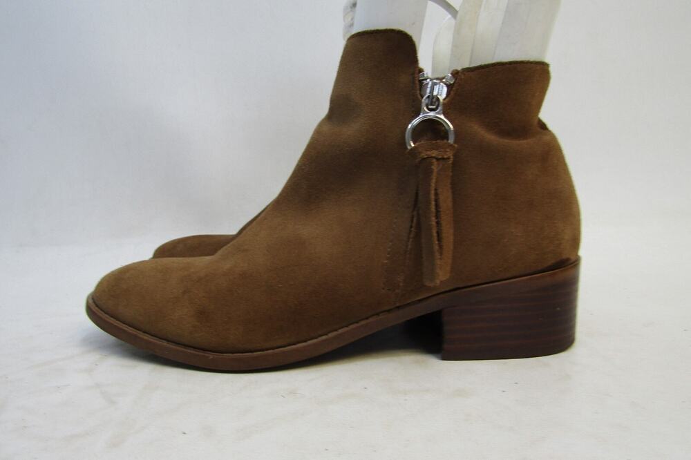 Steve Madden Womens Size 8.5 M Brown Suede Zip Ankle Fashion Boots Bootie